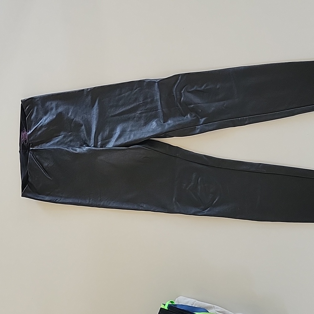 Commando black leather leggings Medium